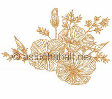 Load image into Gallery viewer, California Poppy Fold-over Clutch Purse and Wrist Clutch