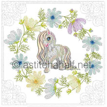Load image into Gallery viewer, Little Snow Pony and Friend Pillow Quilt Combo