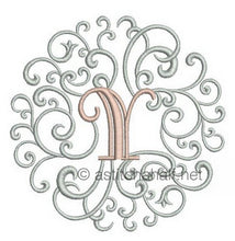Load image into Gallery viewer, Rococo Dreams Monogram Letters A through Z
