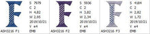Load image into Gallery viewer, Tudor Monogram Letters F