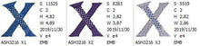 Load image into Gallery viewer, Tudor Monogram Letters X