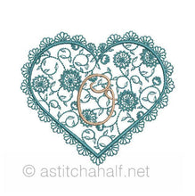 Load image into Gallery viewer, French Lace Monogram A through Z