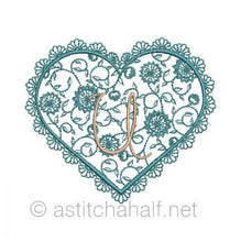 Load image into Gallery viewer, French Lace Monogram A through Z