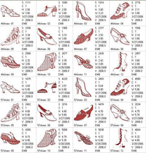 Load image into Gallery viewer, Redwork Dress Up Shoes