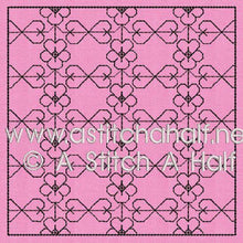 Load image into Gallery viewer, Sofia Spanish Blackwork Quilt Blocks and Tote Bag
