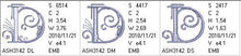 Load image into Gallery viewer, Stunning Swirls Monogram D
