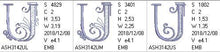 Load image into Gallery viewer, Stunning Swirls Monogram U
