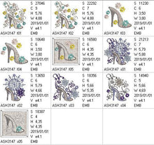 Load image into Gallery viewer, Flowery and Frosty Shoes

