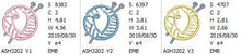 Load image into Gallery viewer, Knitting Monogram Letter V
