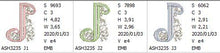 Load image into Gallery viewer, French Knot Monogram J
