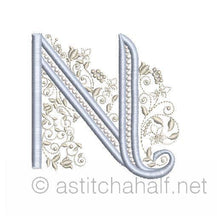 Load image into Gallery viewer, French Knot Monogram N
