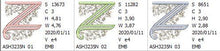 Load image into Gallery viewer, French Knot Monogram N
