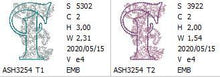 Load image into Gallery viewer, Floraison Monogram Letter T
