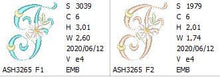 Load image into Gallery viewer, Summer Dance Monogram Letter F

