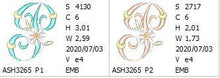 Load image into Gallery viewer, Summer Dance Monogram Letter P
