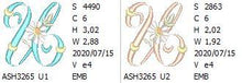 Load image into Gallery viewer, Summer Dance Monogram Letter U
