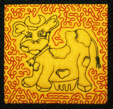 Load image into Gallery viewer, Cow Crazy Trapunto 1
