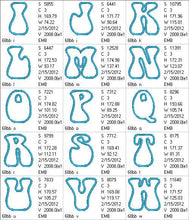 Load image into Gallery viewer, Bell Bottom Applique Letters
